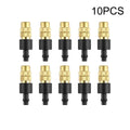 Adjustable Brass Micro Garden Sprinklers – 1/4" Atomizer Nozzles for Drip Irrigation (10 pcs)