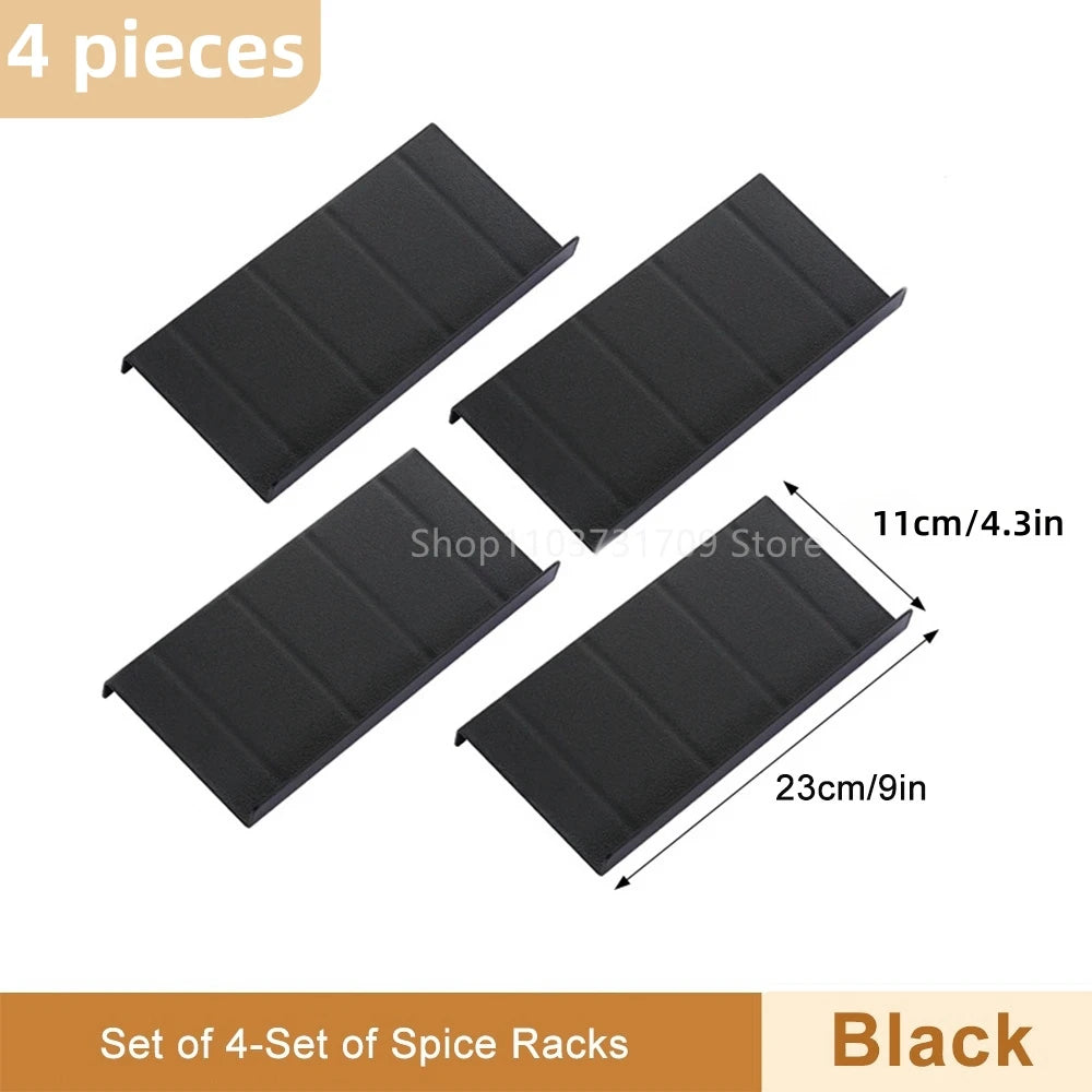 4-Layer Drawer Spice Rack Organizer — Stepped Design, Combinable