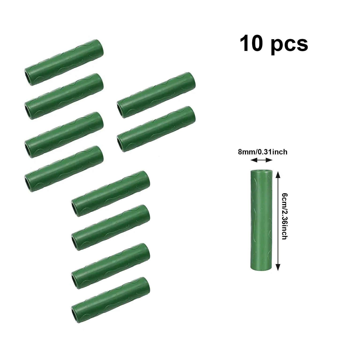 Plant Support A/B-Type Fixed Clip Connector – PP Plastic Stake Connector for Climbing Vines & Greenhouse Frames (10 pcs)