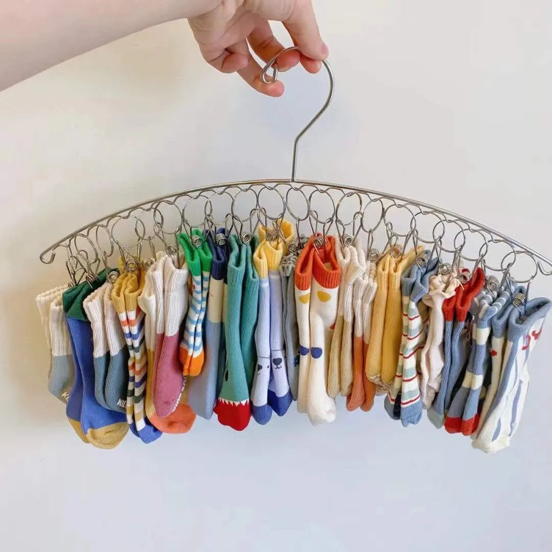 20-Peg Stainless Steel Windproof Clothes Hanger