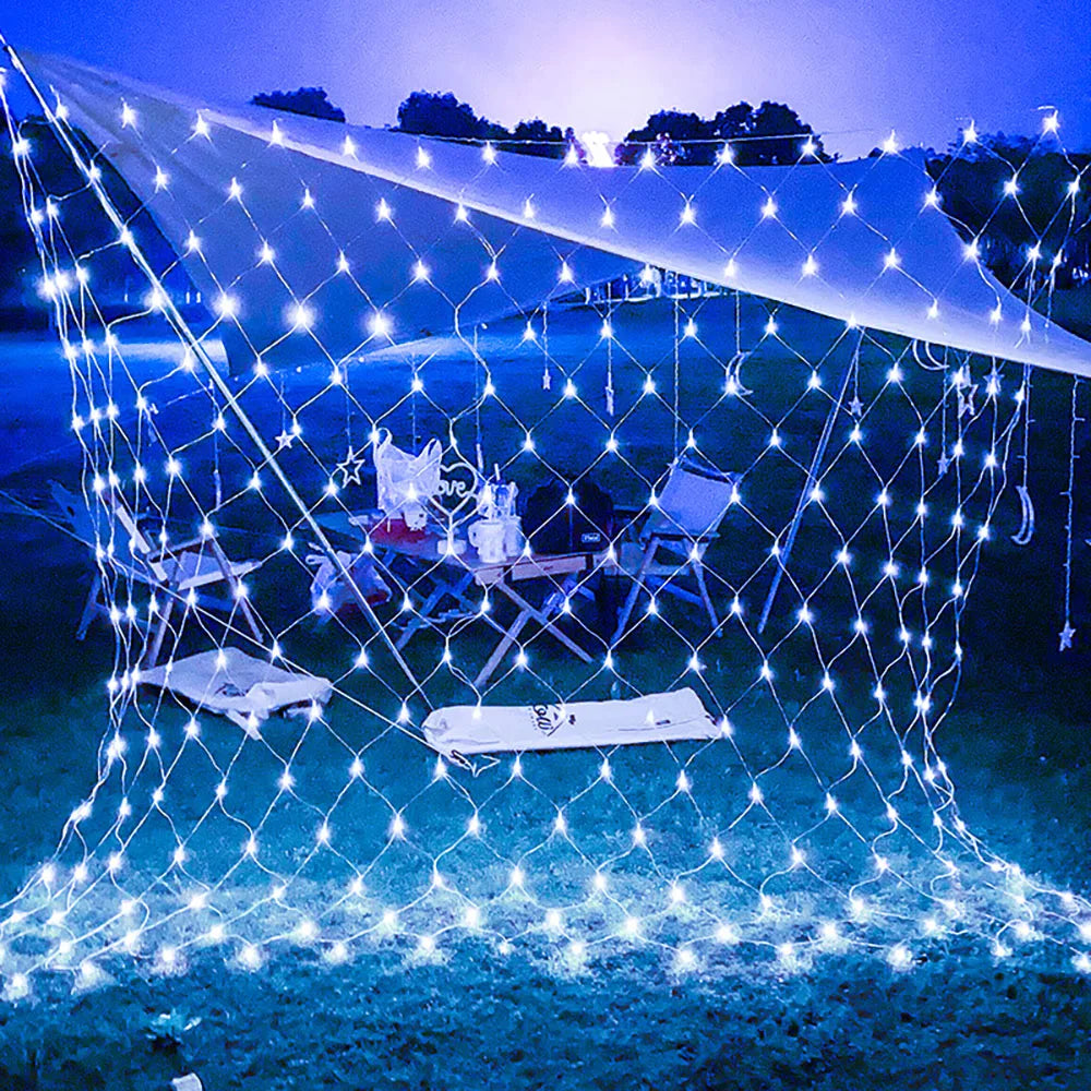 Aibik LED Net String Light – 1.5m–4m Fairy Mesh Light for Garden & Party AC220V