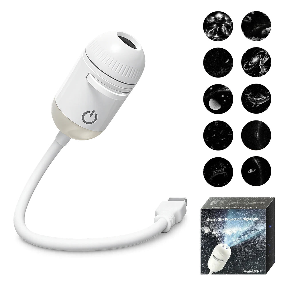 2-in-1 USB Ambient Light — Reading & Atmosphere, Flexible Gooseneck