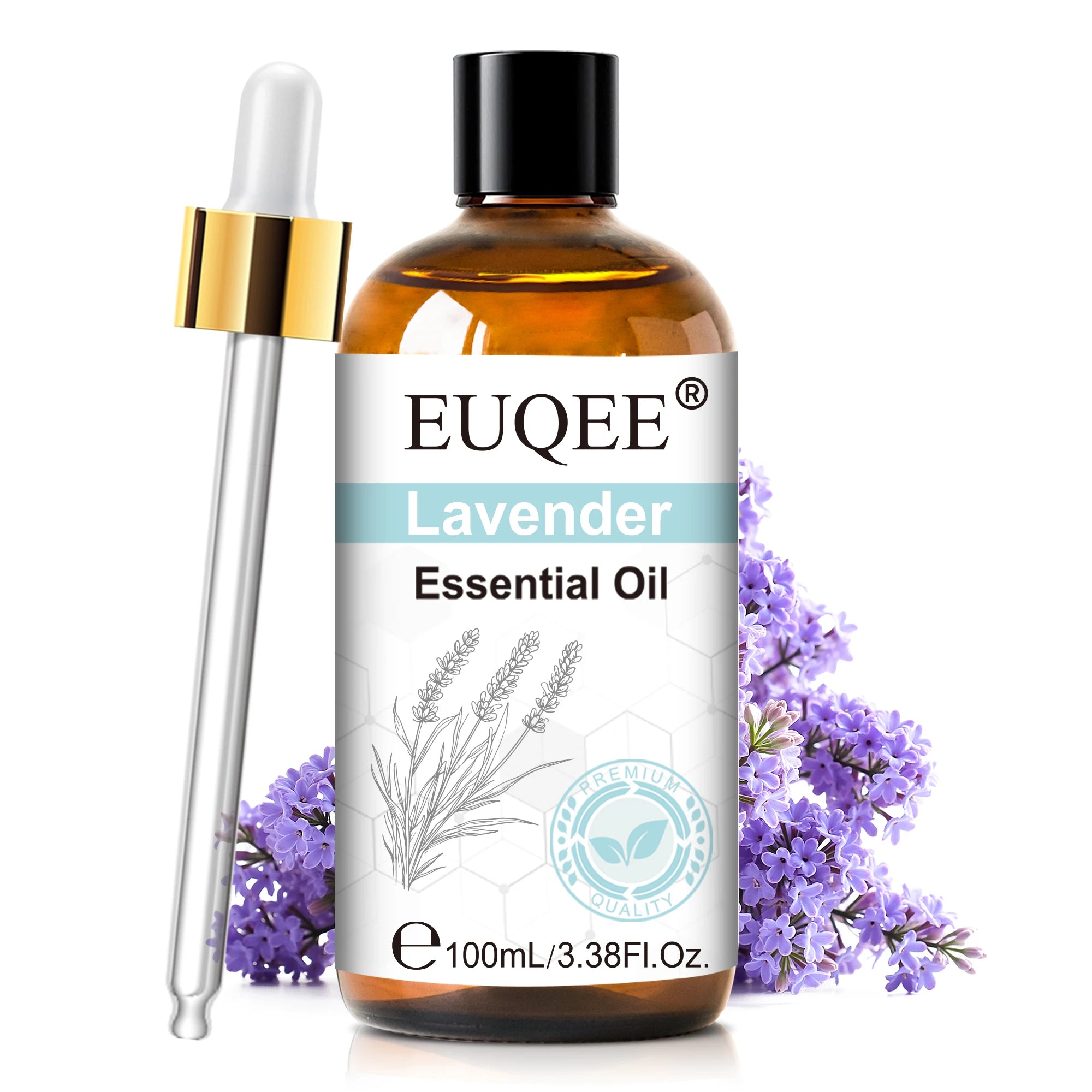 EUQEE 100ml Pure Essential Oil — Vanilla, Lavender, Cinnamon or Lemon — Diffuser & Candle Making