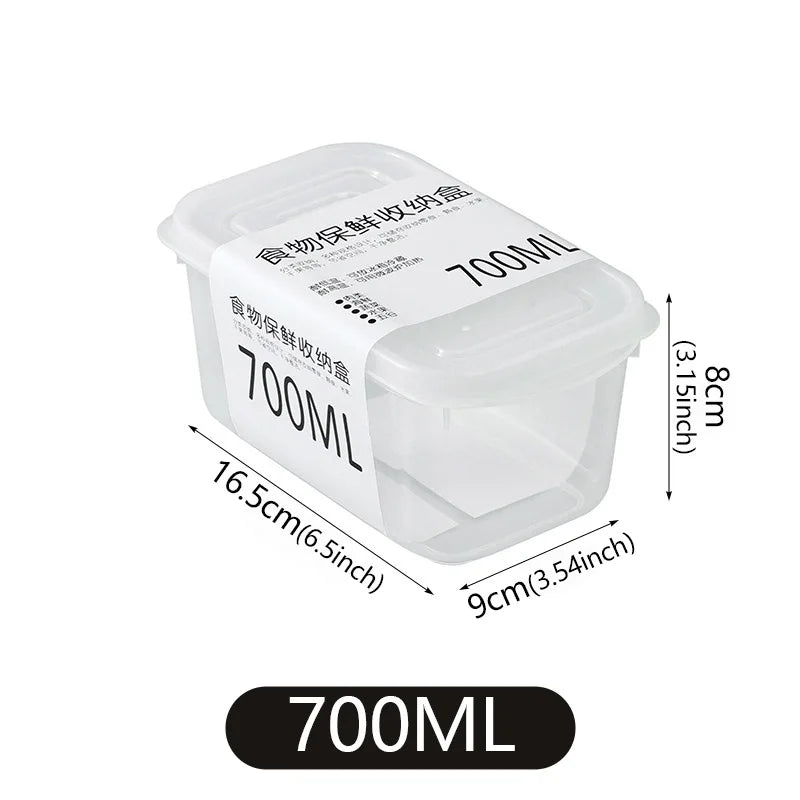 Refrigerator Frozen Meat & Food Fresh-Keeping Box — Portable, Microwave Safe