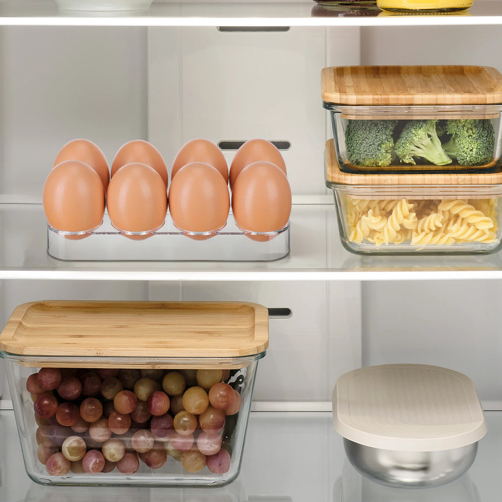 Refrigerator Egg Tray & Organizer — Stackable, Portable