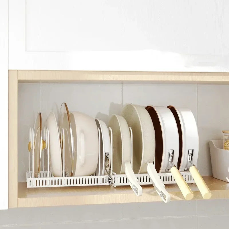 Adjustable Multi-Layer Pot & Dish Storage Rack
