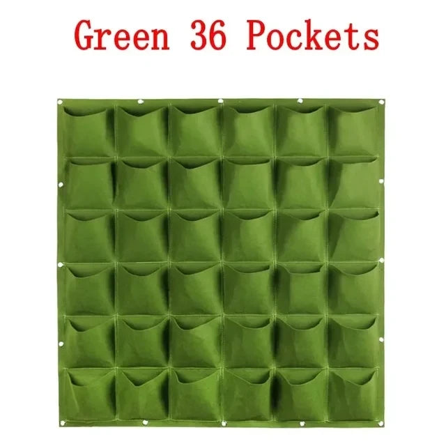 Wall Hanging Pocket Grow Bags – Vertical Garden Felt Planter for Indoor & Outdoor