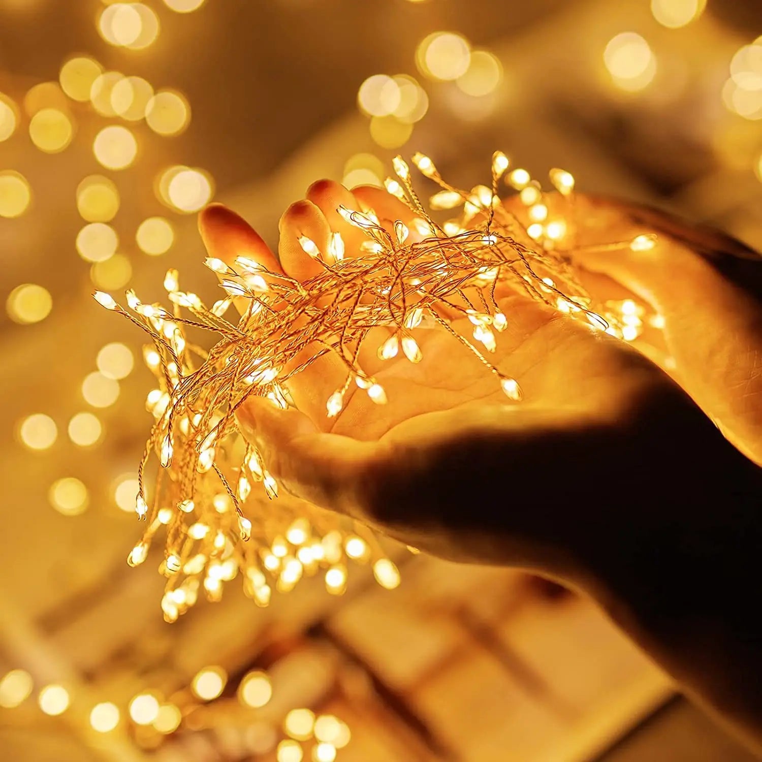 IEEYEEY USB LED Firecracker String Lights – 3–9m with Remote, 8 Modes