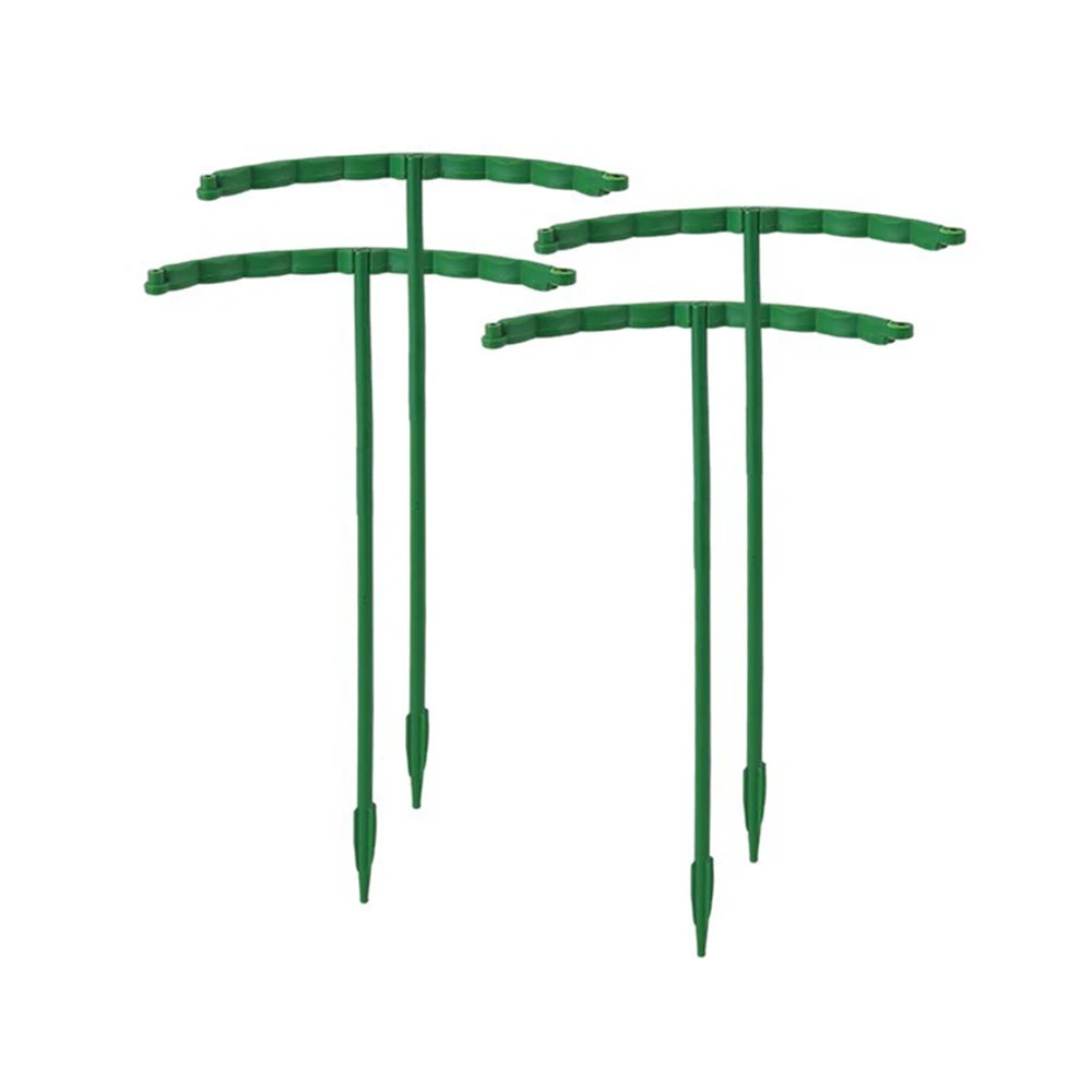 T-Shaped Plastic Plant Support Pile – Flower & Greenhouse Fixing Rod Holder (1/4/8/16 pcs)