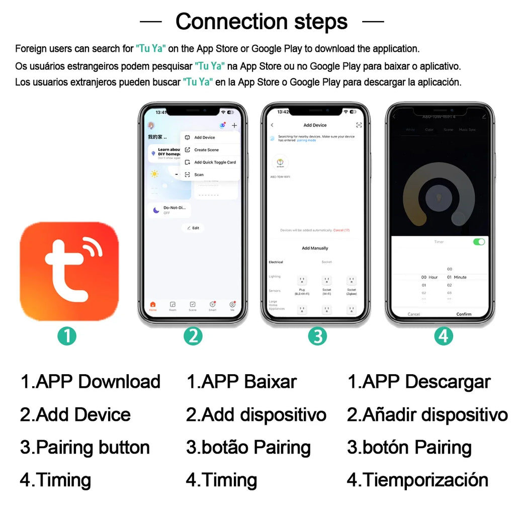Tuya WiFi GU10 Smart Spotlight — Dimmable, Alexa & Google Compatible