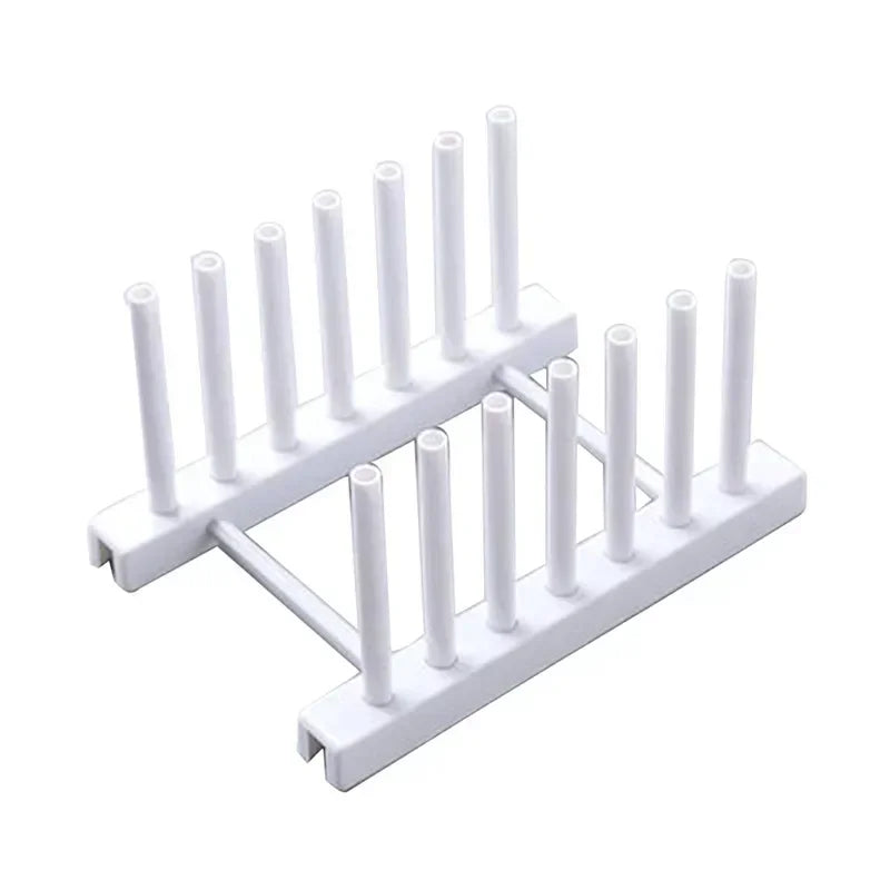 Bamboo Dish Drainer & Pot Lid Rack — Natural, Kitchen Organizer