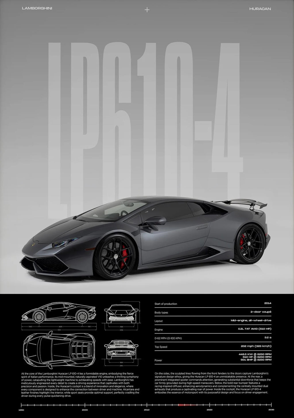 Luxury Sports Car Canvas Wall Art Poster — Unframed HD Print