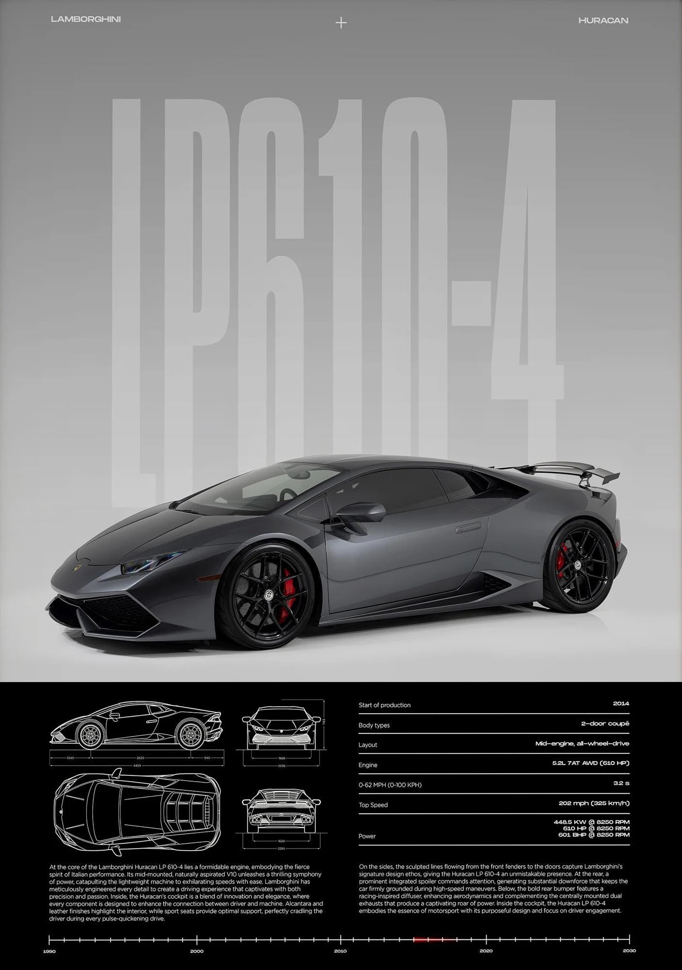 Luxury Sports Car Canvas Wall Art Poster — Unframed HD Print