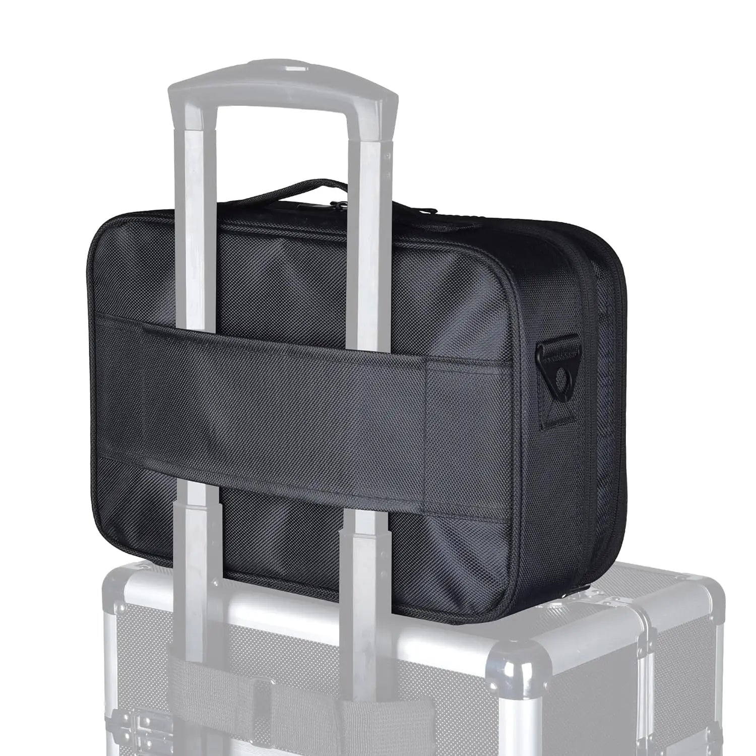 Large Capacity Travel Makeup Case — Adjustable Dividers & Shoulder Strap