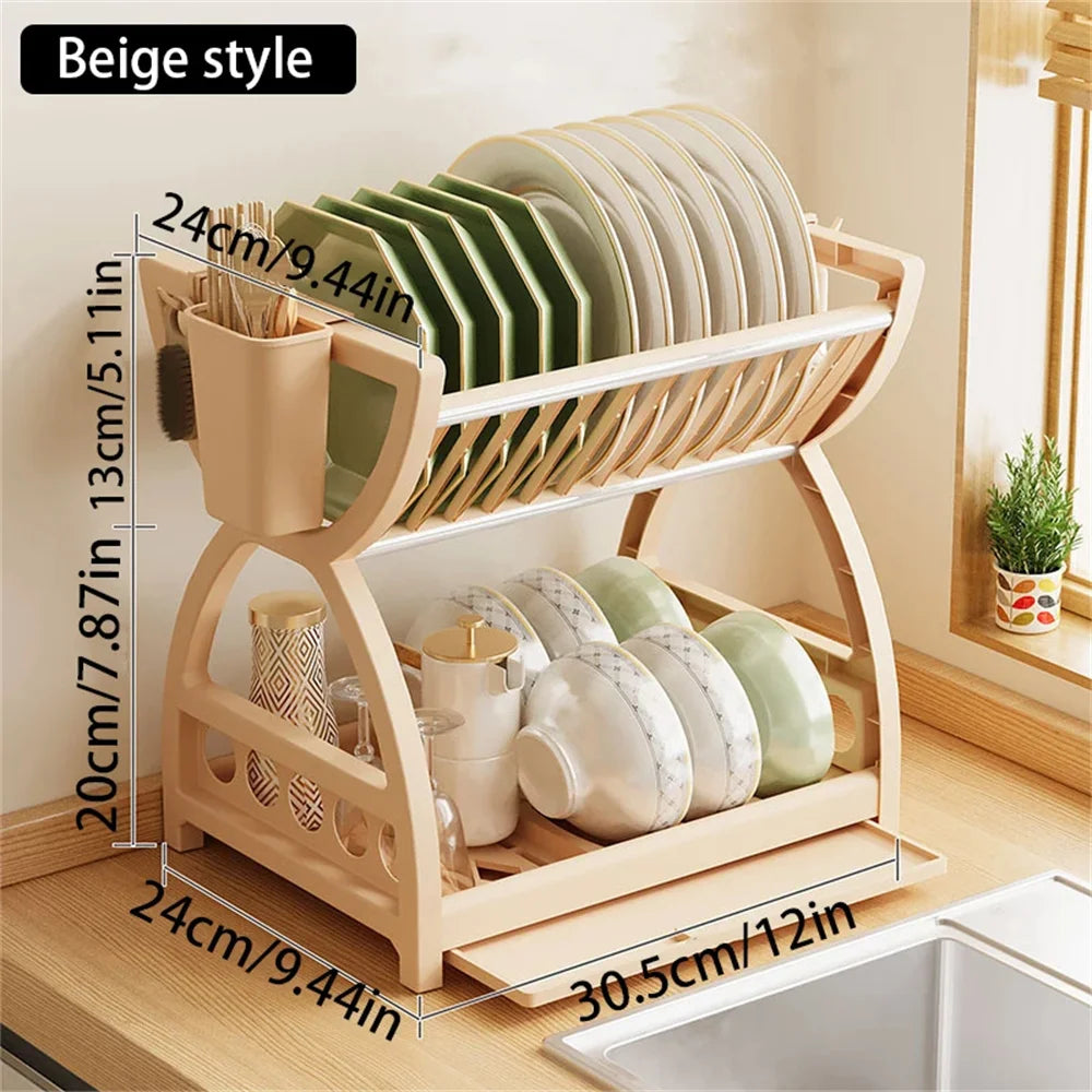 Kitchen Bowl & Chopstick Drain Rack