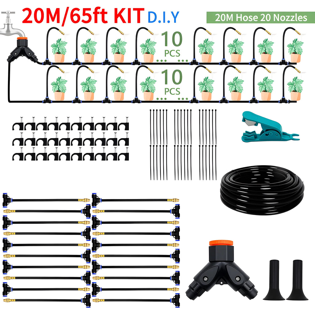 DIY Free-Bending Universal Spray Kit – Flexible Misting & Irrigation System for Greenhouse & Garden