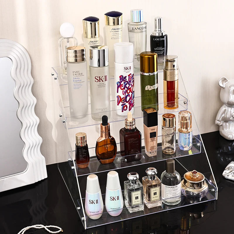 Acrylic Tiered Skincare & Cosmetics Display Rack