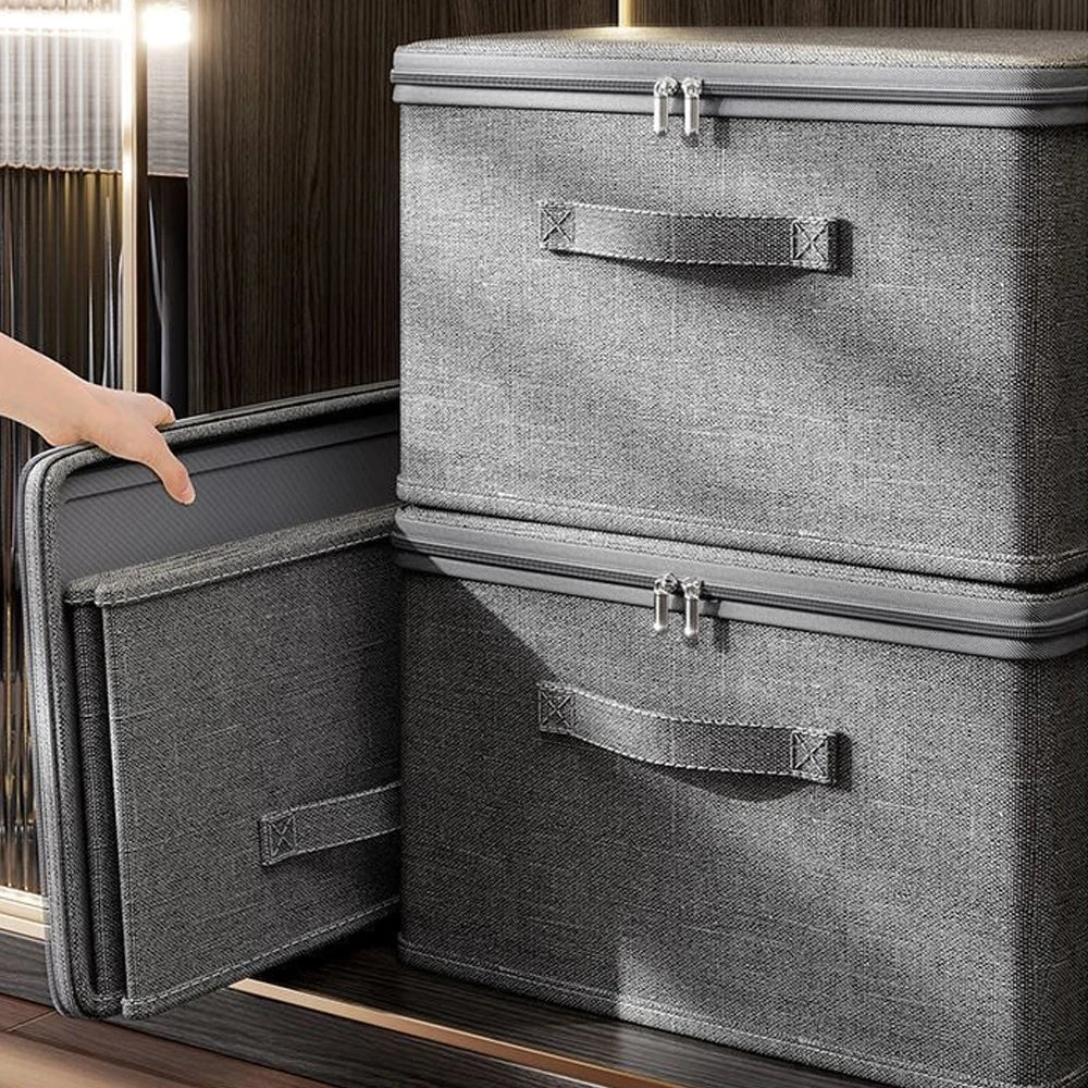 Zipped Storage Box with Cover — Wardrobe Organizer