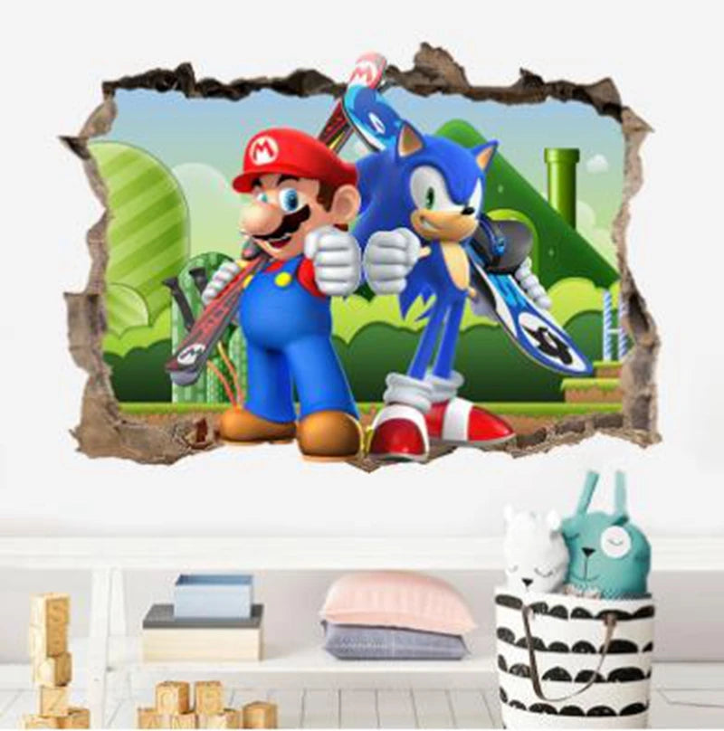 3D Cartoon Vinyl Wall Stickers — Kids Room & Nursery Decoration