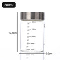 Airtight Glass Storage Cup with Measurement Scale — Heat-Resistant, Portable