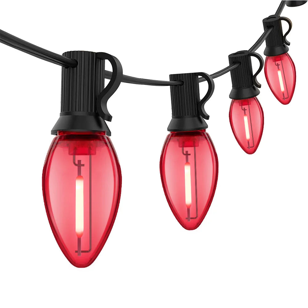 Grensk C7 RGB Shatterproof Replacement Bulbs – 1W E12 Waterproof Garland Lights