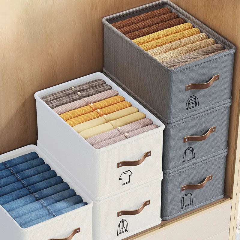 Open-Top Oxford Fabric Storage Box — Bedroom Organizer