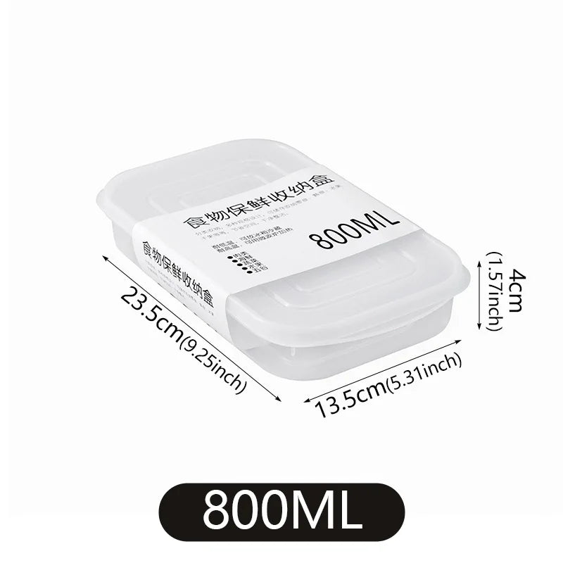 Refrigerator Frozen Meat & Food Fresh-Keeping Box — Portable, Microwave Safe