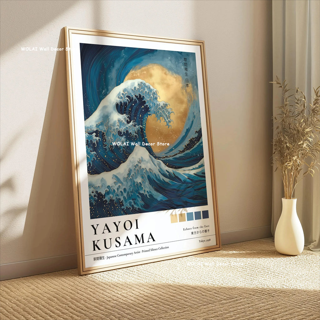 Japanese Wall Art Canvas Prints — Coral Reef, Mushrooms & Mount Fuji, Set of 1 or 3