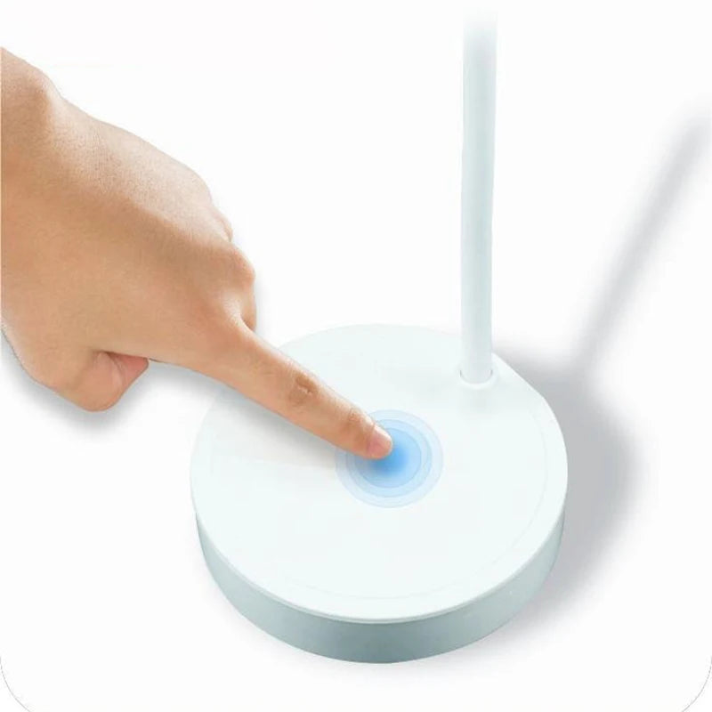 USB Rechargeable Desk Lamp — Touch Dimming, 3 Modes, Bedside Reading