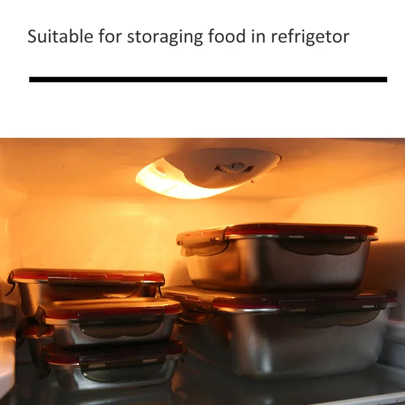 Stainless Steel Bento Lunch Box — Leakproof, Fridge & Microwave Safe