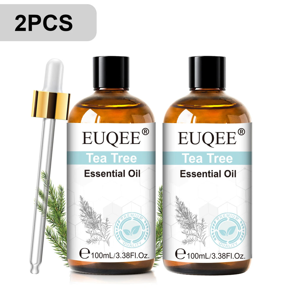 EUQEE 100ml Pure Essential Oil — Vanilla, Lavender, Cinnamon or Lemon — Diffuser & Candle Making