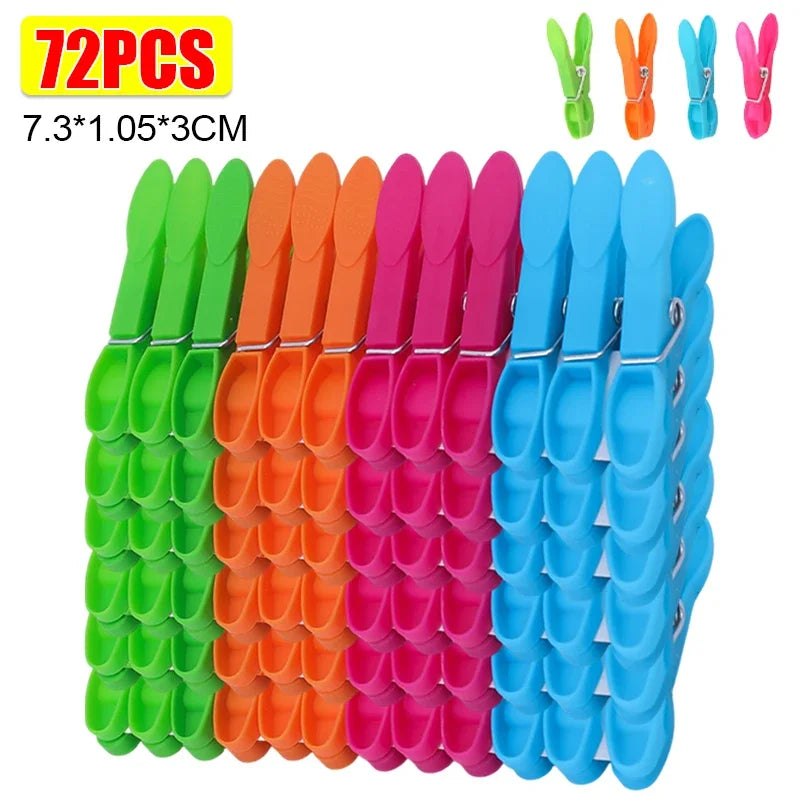 Colorful Plastic Clothespins