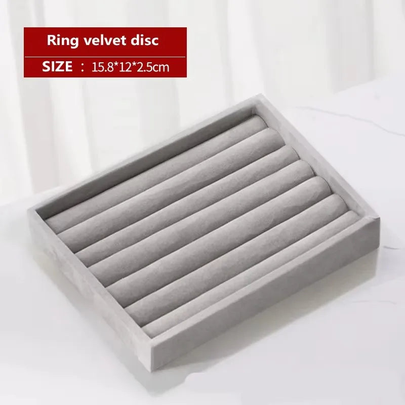 Plaid Cloth Jewelry Storage Tray