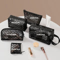 Transparent Mesh Makeup Bag — Heart Detail, Zipper Cosmetic Pouch, 12×8.5cm