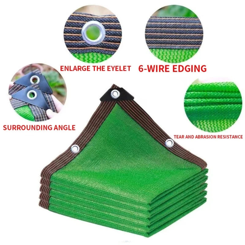 HDPE Shade Net – 85–90% UV Protection Sunscreen Mesh 2×2m to 4×6m