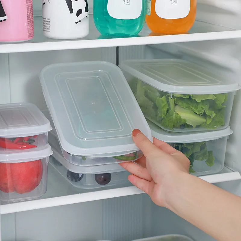 Refrigerator Frozen Meat & Food Fresh-Keeping Box — Portable, Microwave Safe