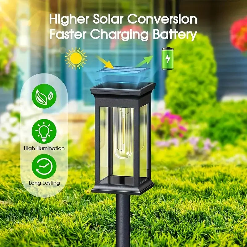 ZTree Solar Pathway Lights – IP65 Outdoor Garden & Lawn Stake Lamps