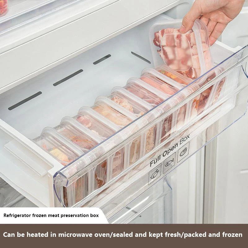 Refrigerator Frozen Meat Sub-Package Boxes — Food-Grade, Microwave Safe