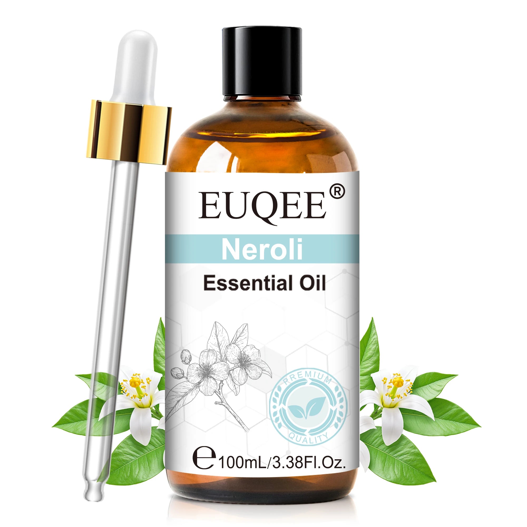 EUQEE 100ml Pure Essential Oil — Vanilla, Lavender, Cinnamon or Lemon — Diffuser & Candle Making