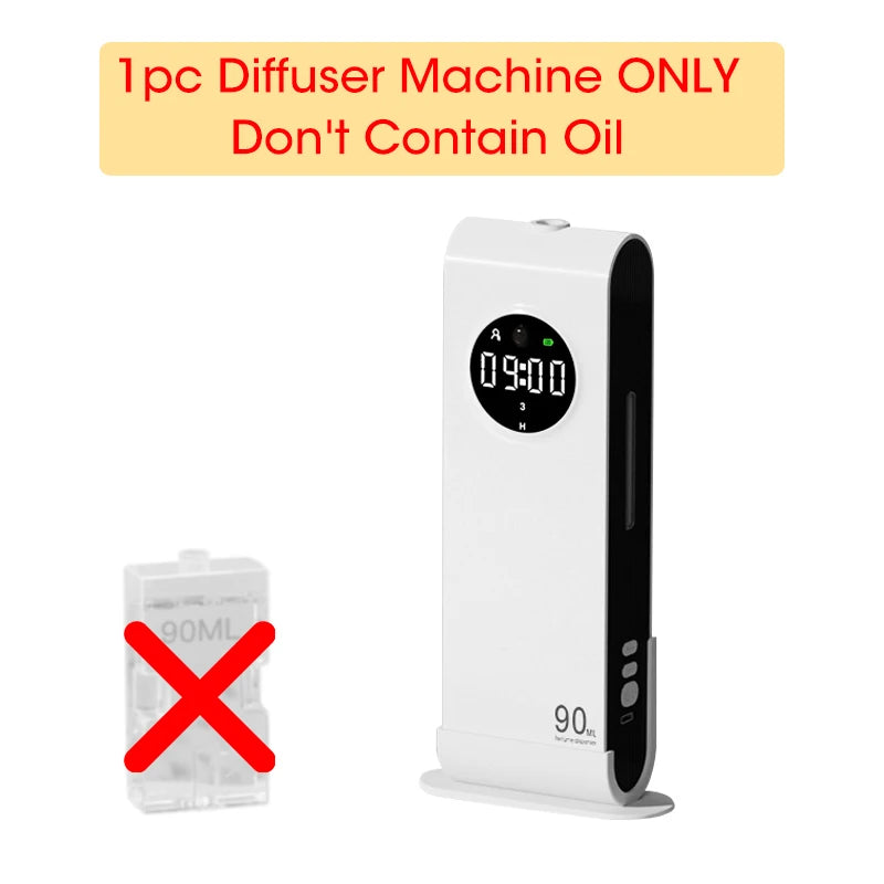 Wall-Mounted Automatic Sensor Aroma Diffuser — USB Rechargeable with Clock