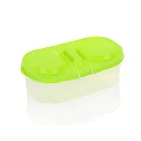 Dual-Compartment Lunch Box — Leakproof, Microwave Safe, for Kids & Adults