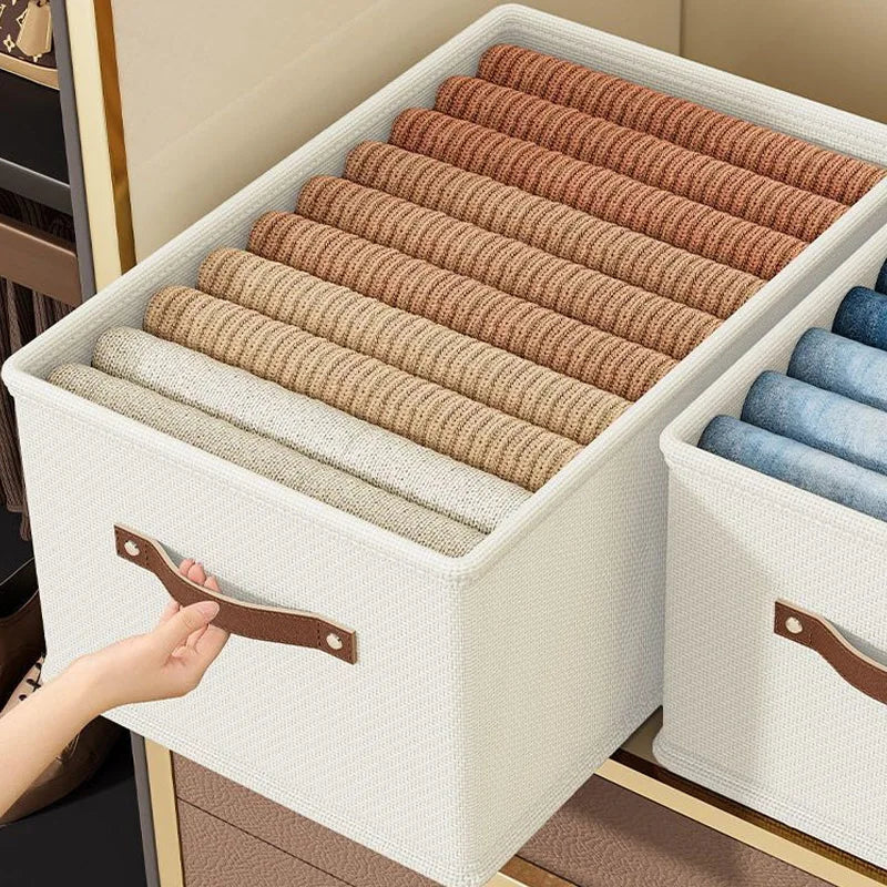 Open-Top Oxford Fabric Storage Box — Bedroom Organizer