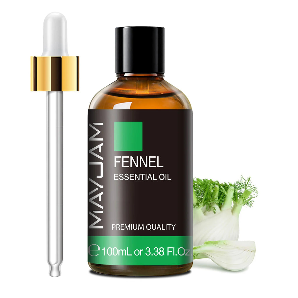 MAYJAM 100ml Pure Plant Essential Oil — Mint, Bergamot, Patchouli, Lemongrass & More