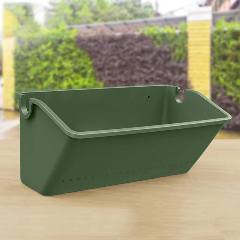 Wall-Mounted Hanging Flower Pot – Vertical Garden Plastic Planting Box