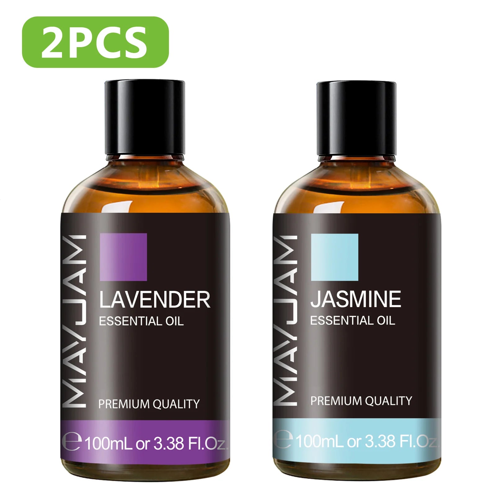 MAYJAM 100ml Pure Plant Essential Oil — Mint, Bergamot, Patchouli, Lemongrass & More