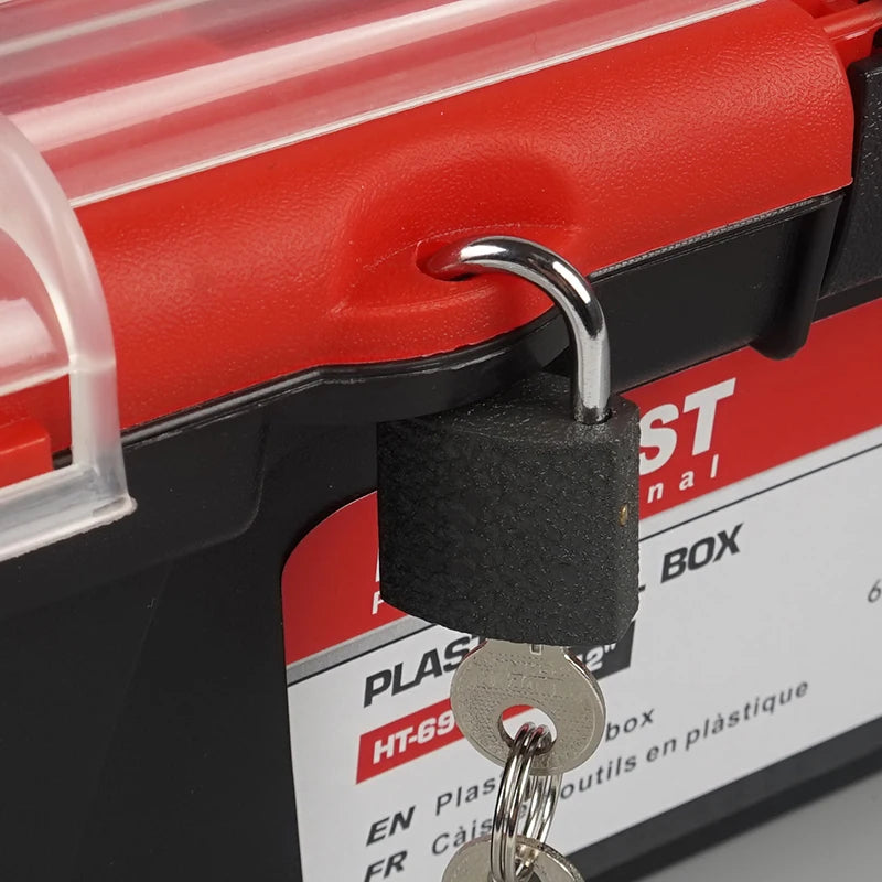 12-Inch Portable ABS Tool Storage Box with Handle – Multi-Use Organizer for Car & Home