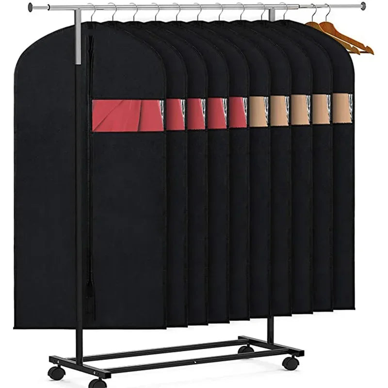 PEVA Waterproof Garment Bags with Window — Pack of 5