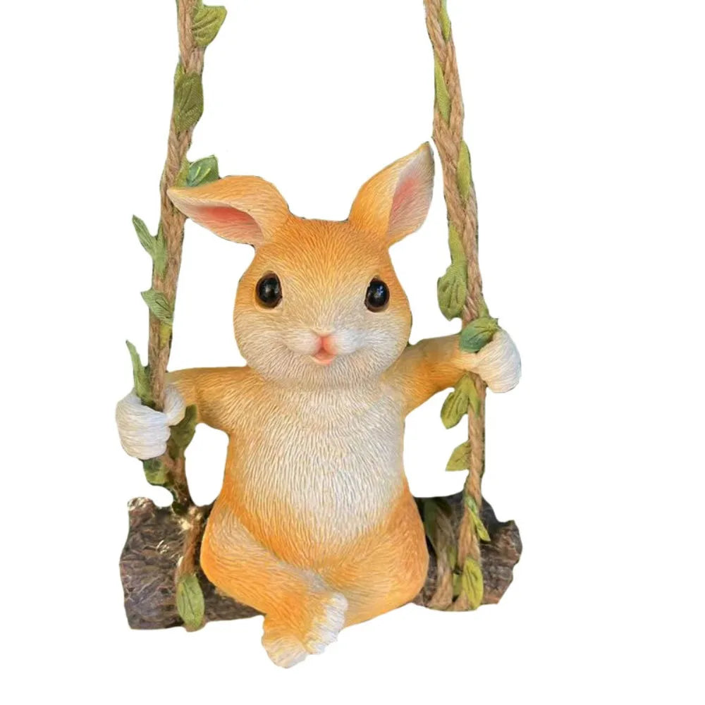 Resin Climbing Monkey Garden Figurine — Weatherproof Hanging Ornament