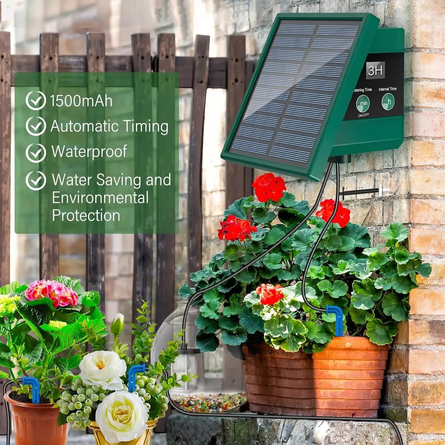 DIY Solar Drip Irrigation Kit – Automatic Garden Watering System for Balcony & Outdoor (Up to 10 Plants)