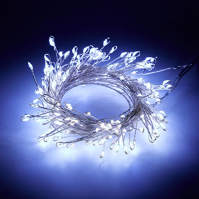 IEEYEEY USB LED Firecracker String Lights – 3–9m with Remote, 8 Modes